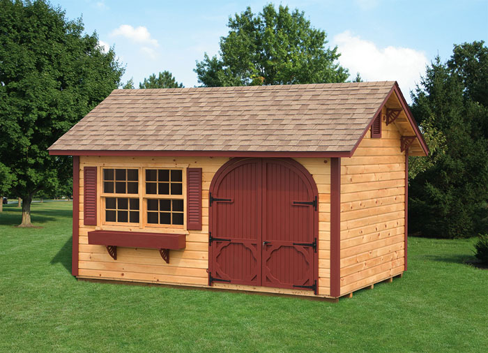 10x14 Pine, Gable Style Shed1