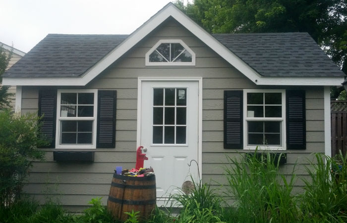 12x16 Manor With Vinyl Shutters1