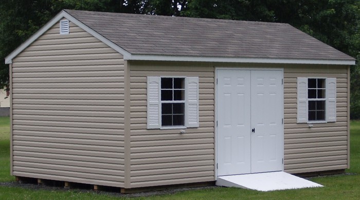 12x20 Vinyl Gable Style Shed1