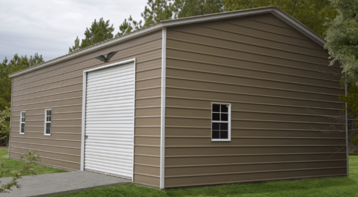 24x40x12 Vertical Roof Side Entry Garage 41