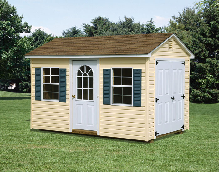 8x12 Vinyl, Gable Style Shed1