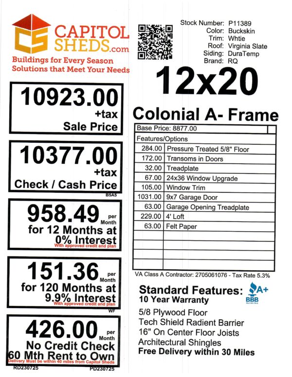 Cs Price Sheet 102717 P11389