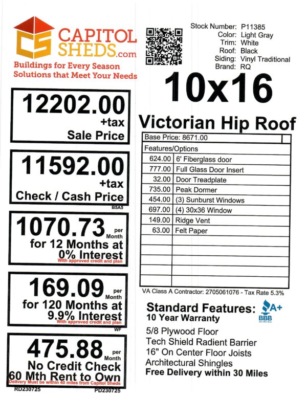 Cs Price Sheet 103735 P11385