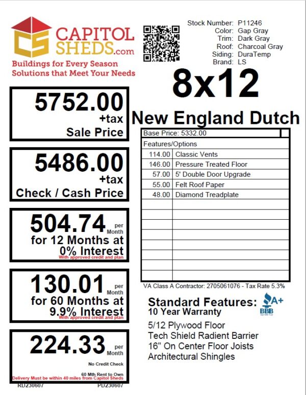 P11246 Cs Price Sheet