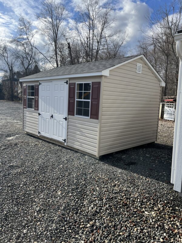 10x14 A Frame Shed With Dutchlap Vinyl Siding in South Fredericksburg, VA