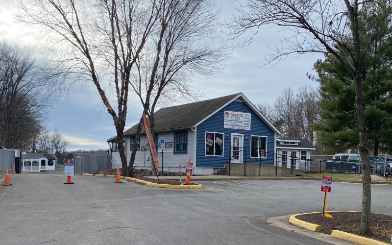Street view of the office for Capitol Sheds Stafford