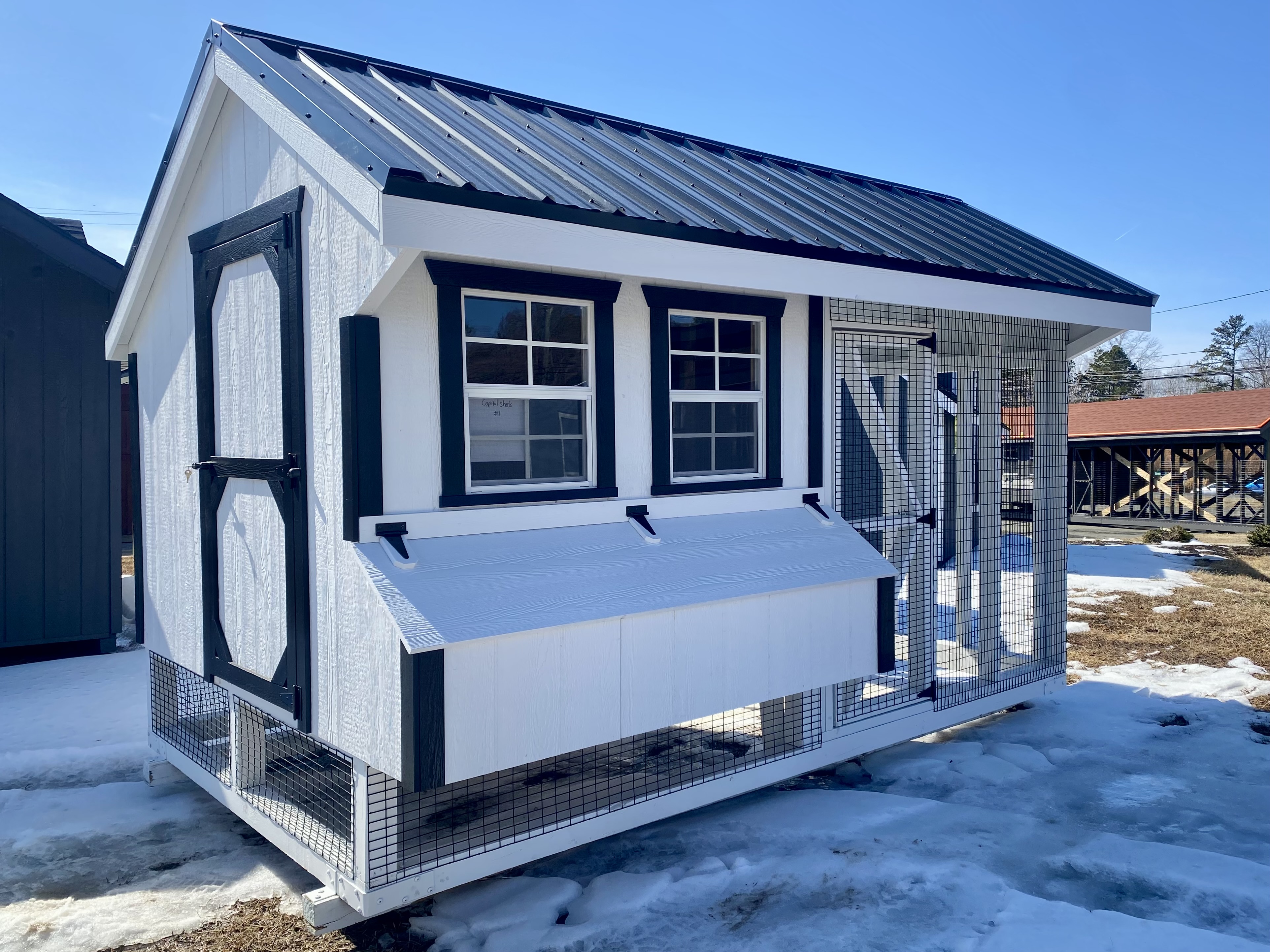 P13151 - 7x12 Quaker Combo Chicken Coop - Capitol Sheds